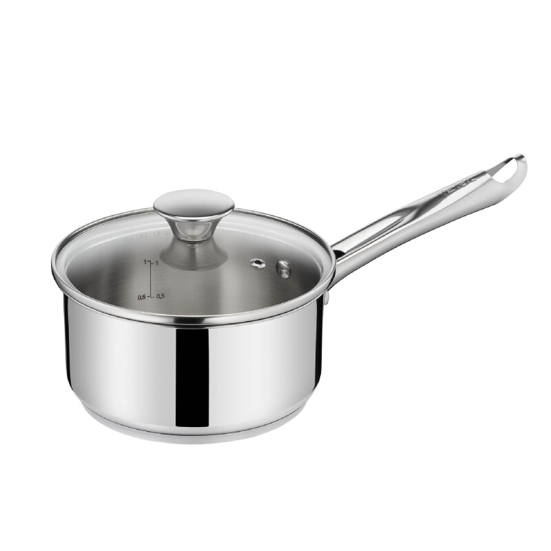 Batería de cocina 7 Piezas Tefal Elementary | Color plateado. Batería de cocina 7 Piezas Tefal Elementary | Color plateado.