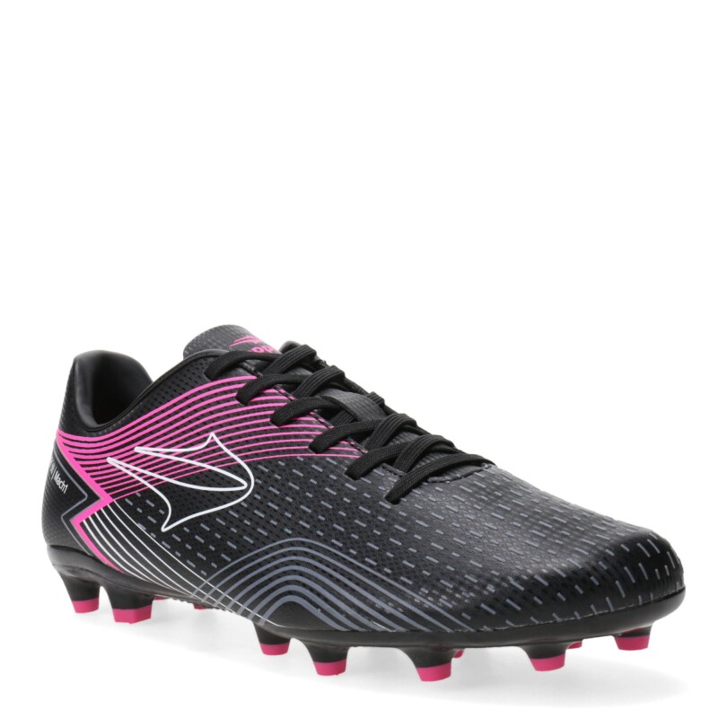 Championes de Hombre Topper Stingray III Mach 1 FG Negro - Blanco - Fucsia