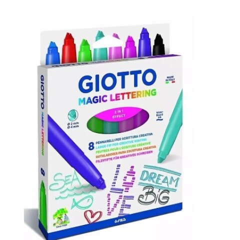 Marcadores Giotto Lettering x8 unidades Marcadores Giotto Lettering x8 unidades