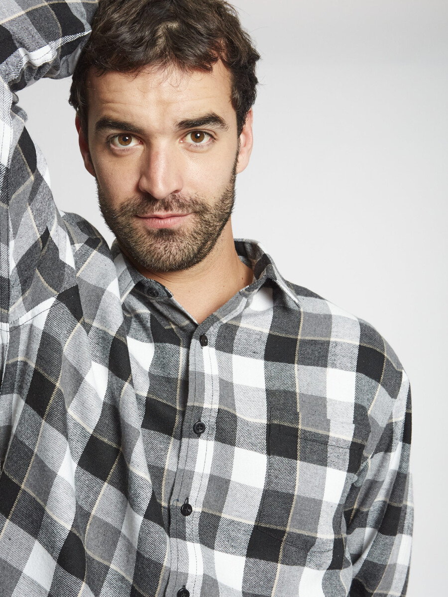 Camisa franela - gris 