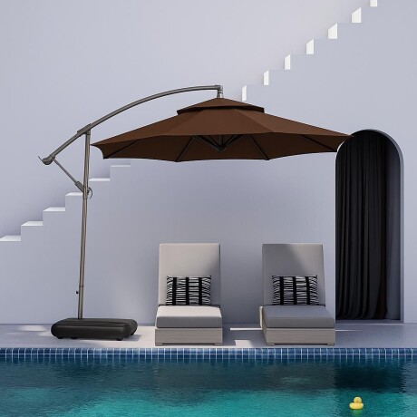Sombrilla Colgante IPANEMA Doble Capa Marrón Ø2.7M Sombrilla Colgante IPANEMA Doble Capa Marrón Ø2.7M