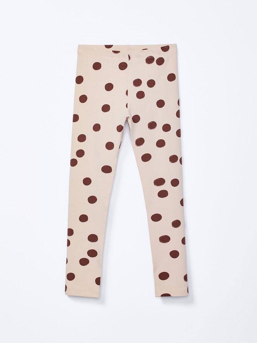 CALZA INFANTIL ESTAMPADA - BEIGE 