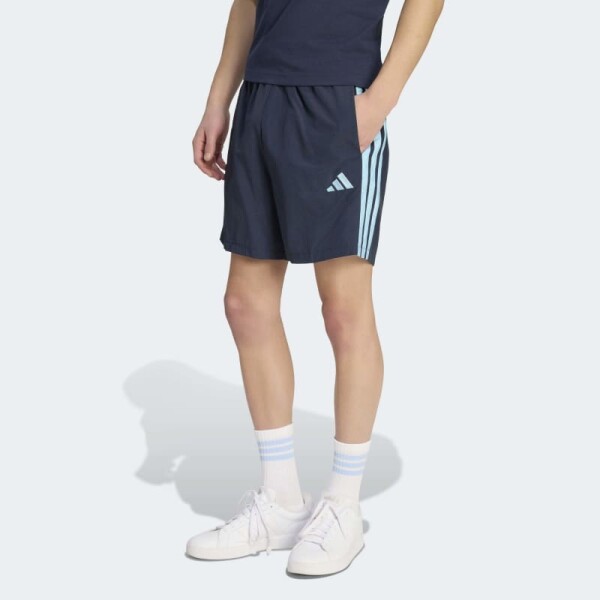Short Adidas Essentials 3 Rayas Chelsea Azul
