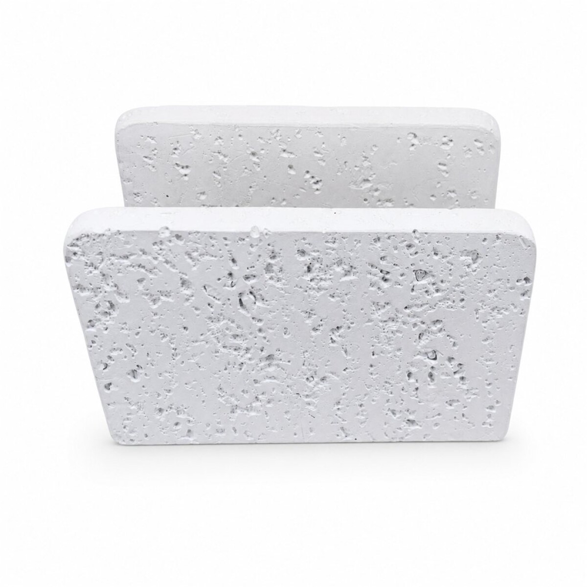 SERVILLETERO STONE 11.5X6X7.8CM BLANCO 