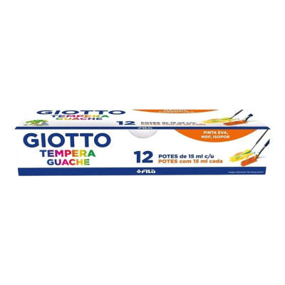 Témperas Giotto Guache 12 Colores x 20 ml Témperas Giotto Guache 12 Colores x 20 ml