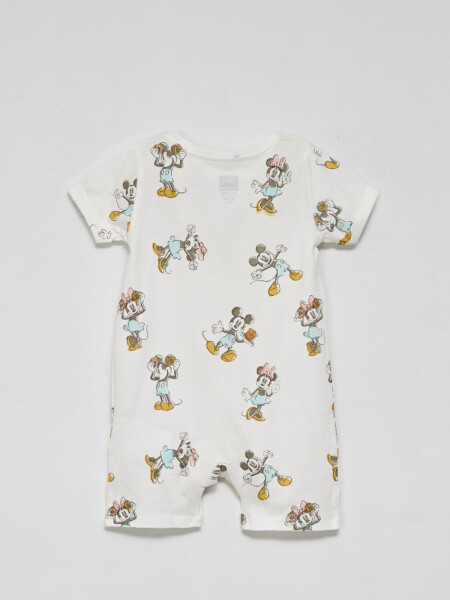 Pijama corto manga corta Estampado Minnie -blanco