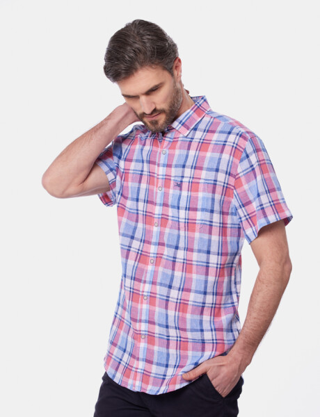 CAMISA DE LINO Rosado