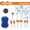 SET X 24 PCS PARA MINI TORNO WADFOW WRR4024 SET X 24 PCS PARA MINI TORNO WADFOW WRR4024