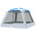 Gazebo Impermeable Con Mosquitero Jardin 3,65x3,65m Blanco