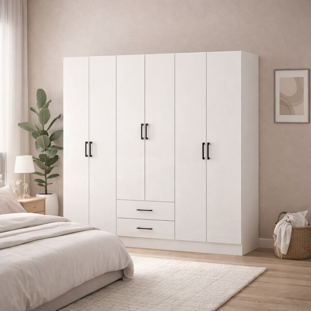 ROPERO - 6 PUERTAS PLATINUM BLANCO