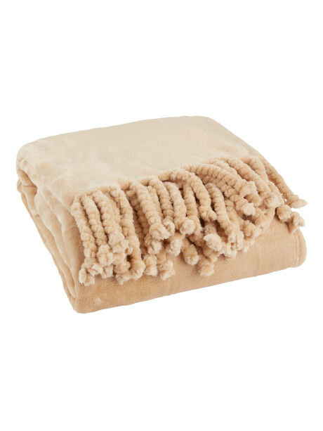 Manta throw BONDEROSE fleece 130x170 marrón cl Manta throw BONDEROSE fleece 130x170 marrón cl