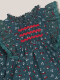 Vestido Estampado Con Smock Verde