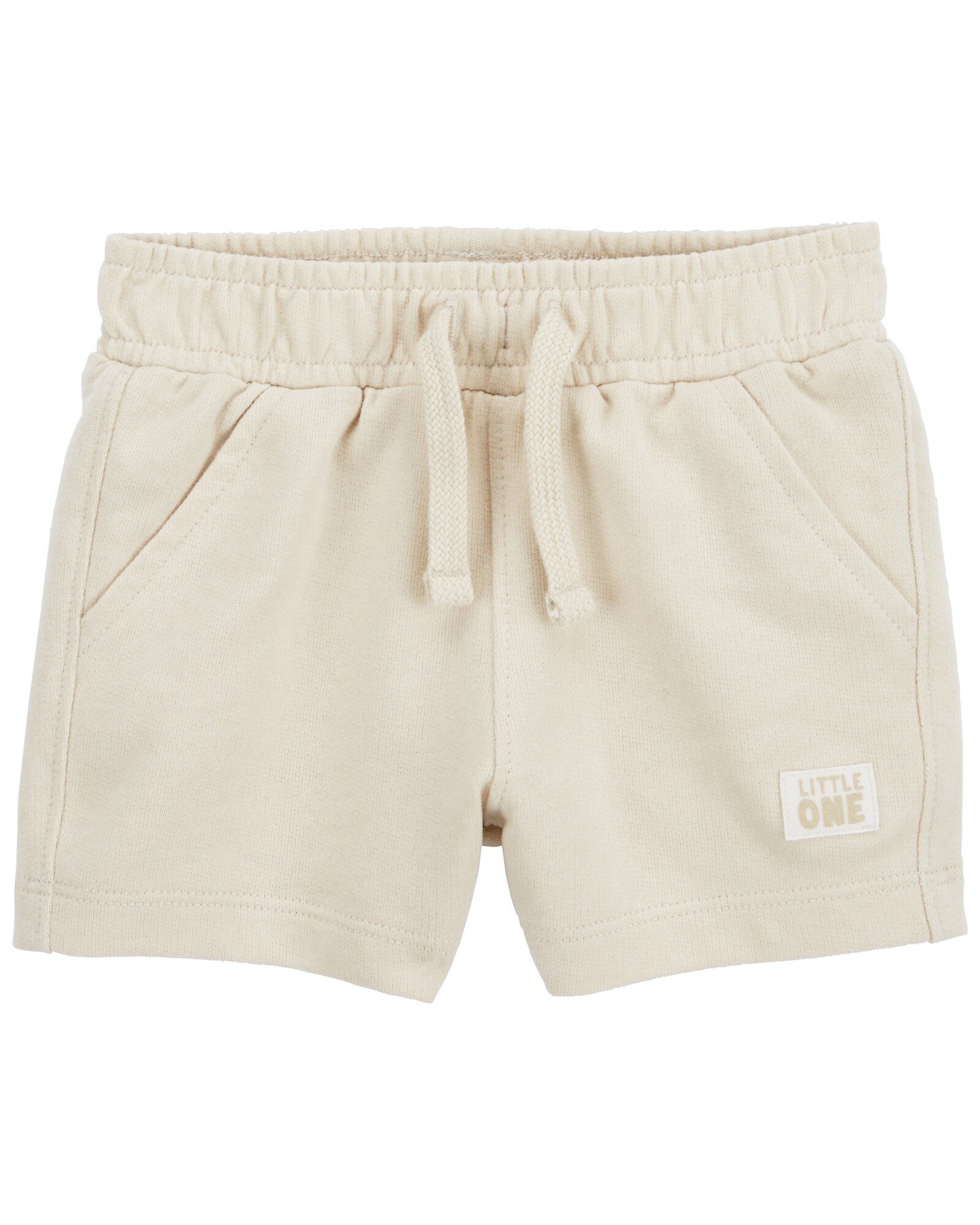 Short de algodón, khaki Sin color