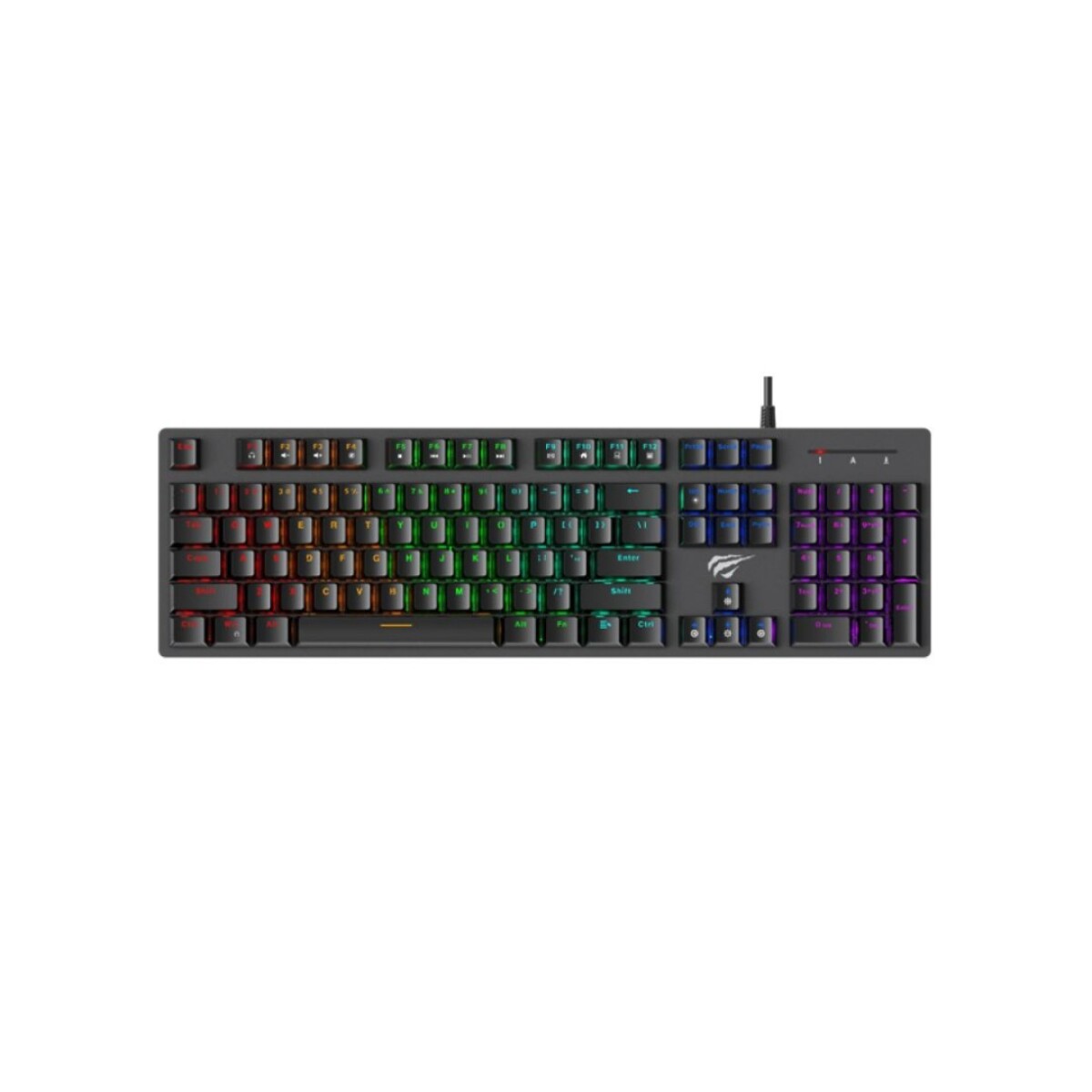 Teclado Gamer Havit HV-KB858L Retroiluminado RGB English 