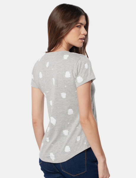 REMERA ESTAMPADA Gris