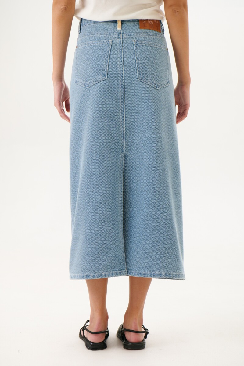 FALDA FIT JEAN AZUL