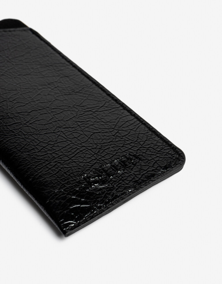 Estuches Anteojos Liso Estuche De Anteojos Efecto Croco - Negro