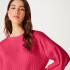 BLUSAO ML FEM ROSA MEDIO