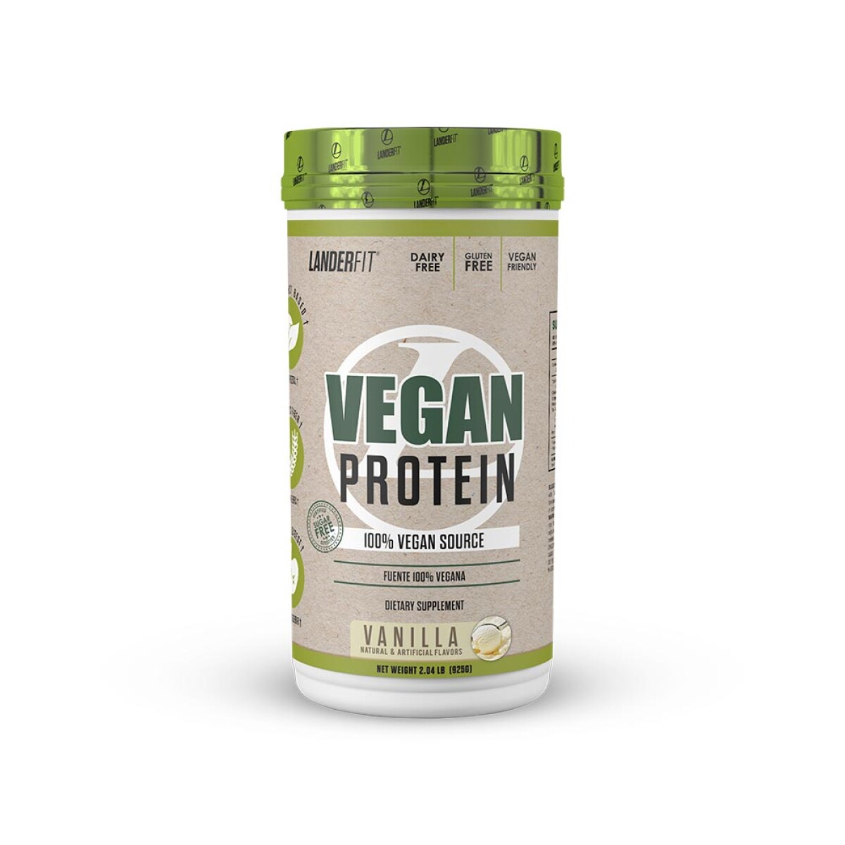 Vegan Protein Vainilla2 lb | Proteína Vegetal | Landerfit 