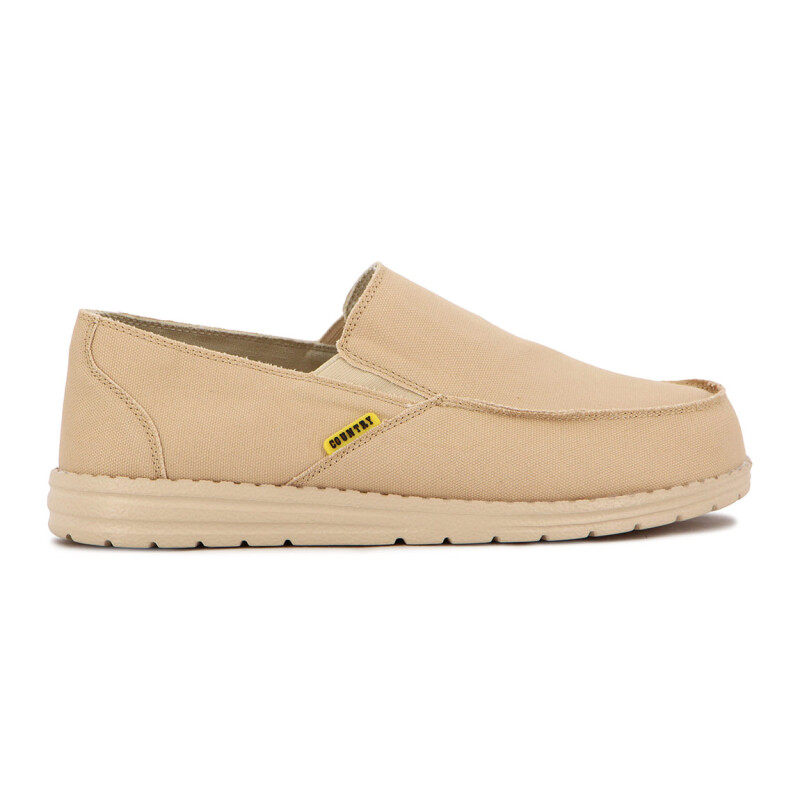 Country Zapato Casual De Hombre Con Elastico - Beige Beige