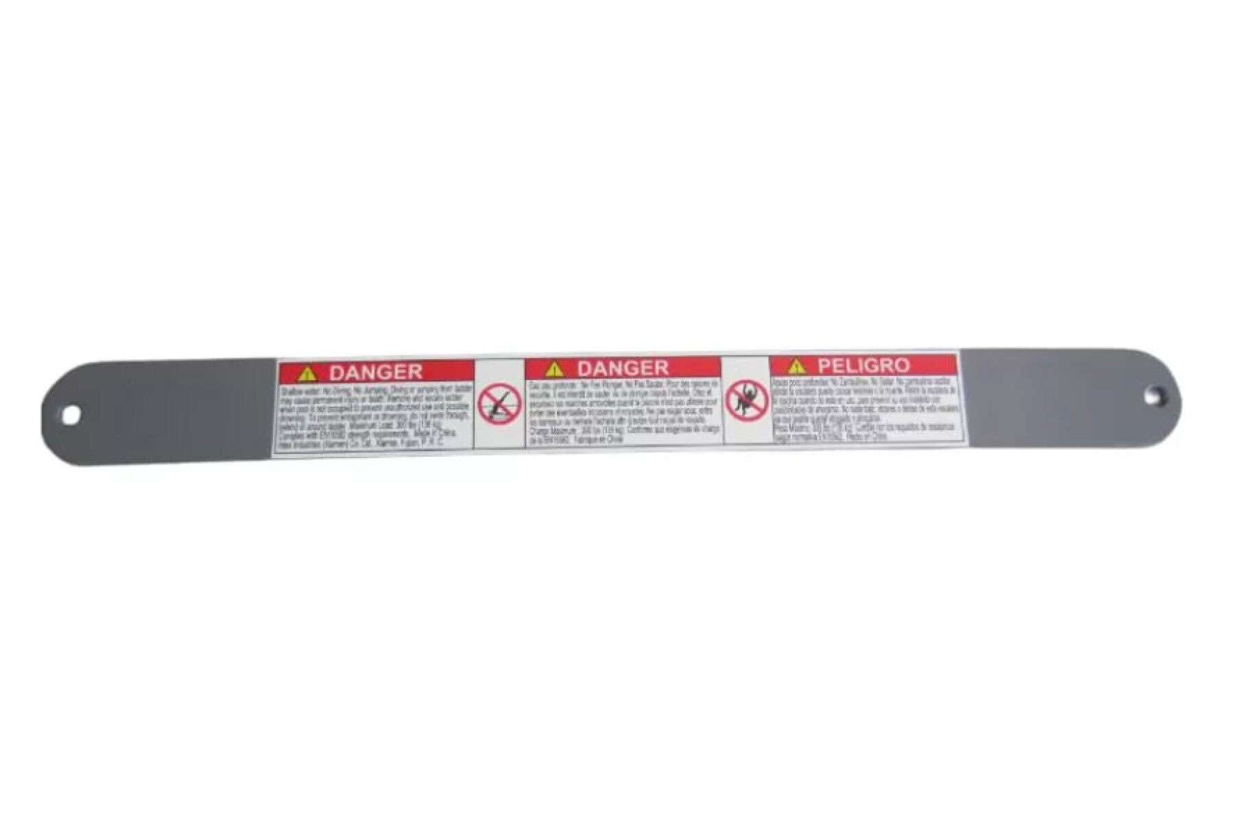 INTEX REPUESTO SOPORTE METALICO C/ADVERTENCIA PARA ESCALERAS 91 - 107 CM DE ALTO 