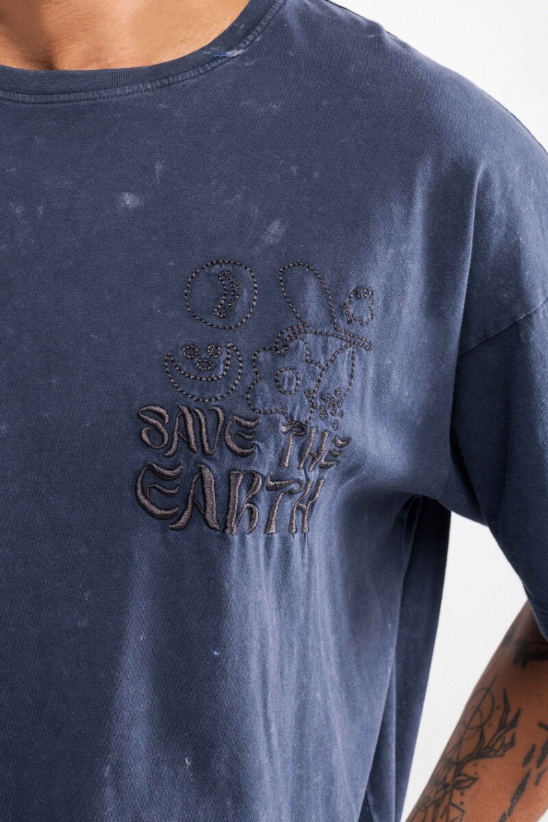 Remera oversize Castilla Gris oscuro