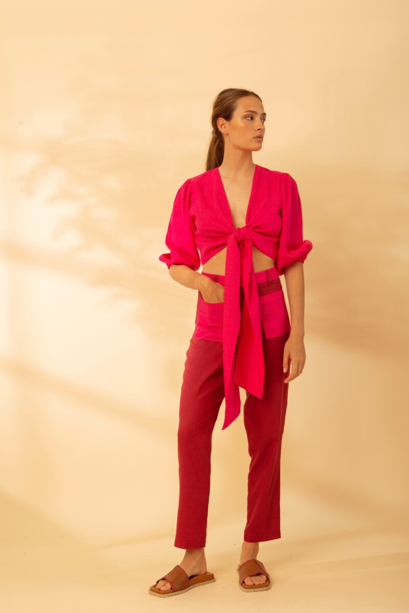 PANTALON AVA CORDEROY SS23 Bordeaux Y F