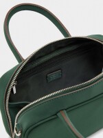 Bolso Bowling De Textura Suave verde
