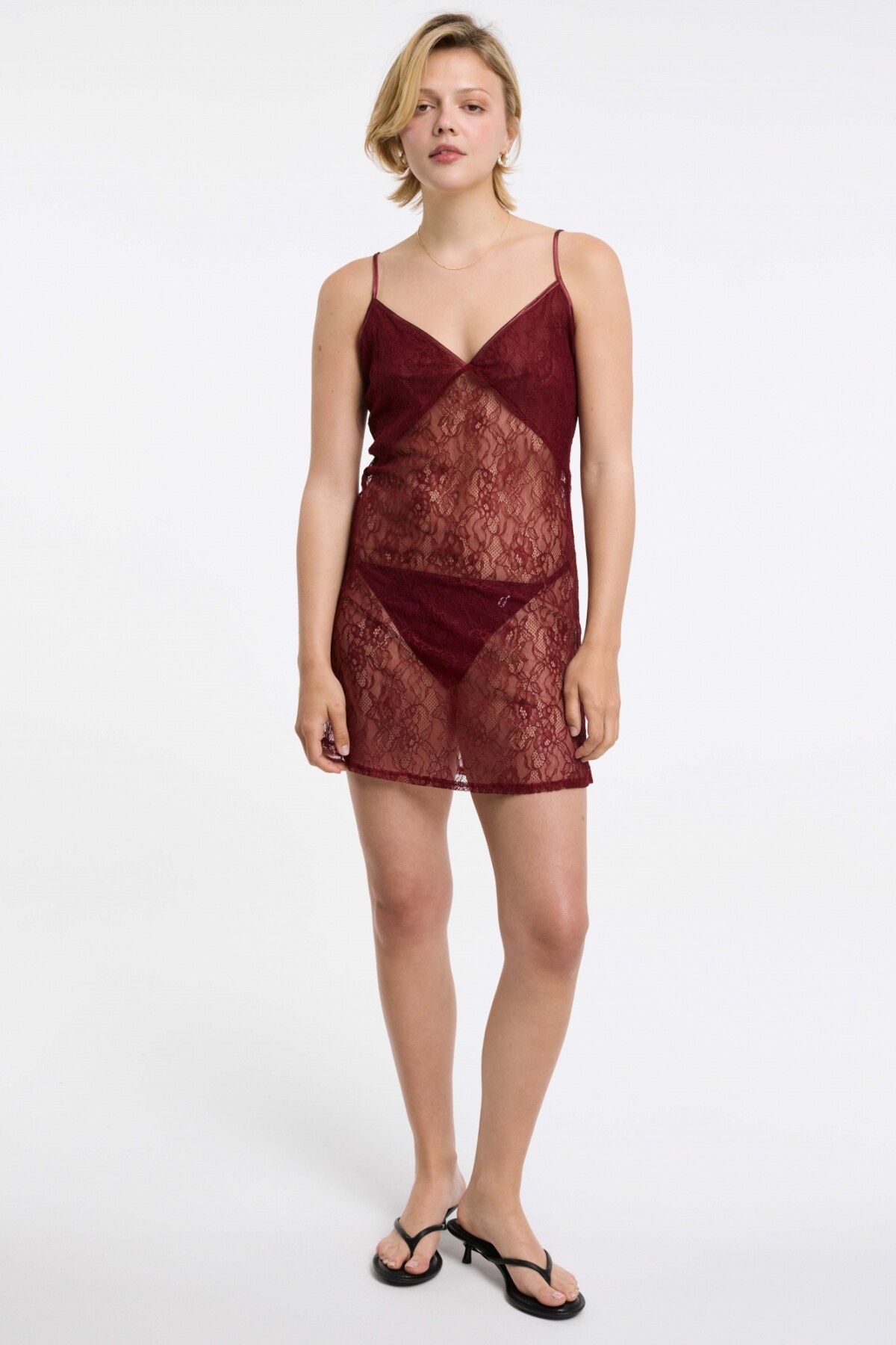 Camisón June Burdeos