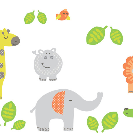 WALLPOPS JUNGLE BUDDIES WALL STICKERS N/A