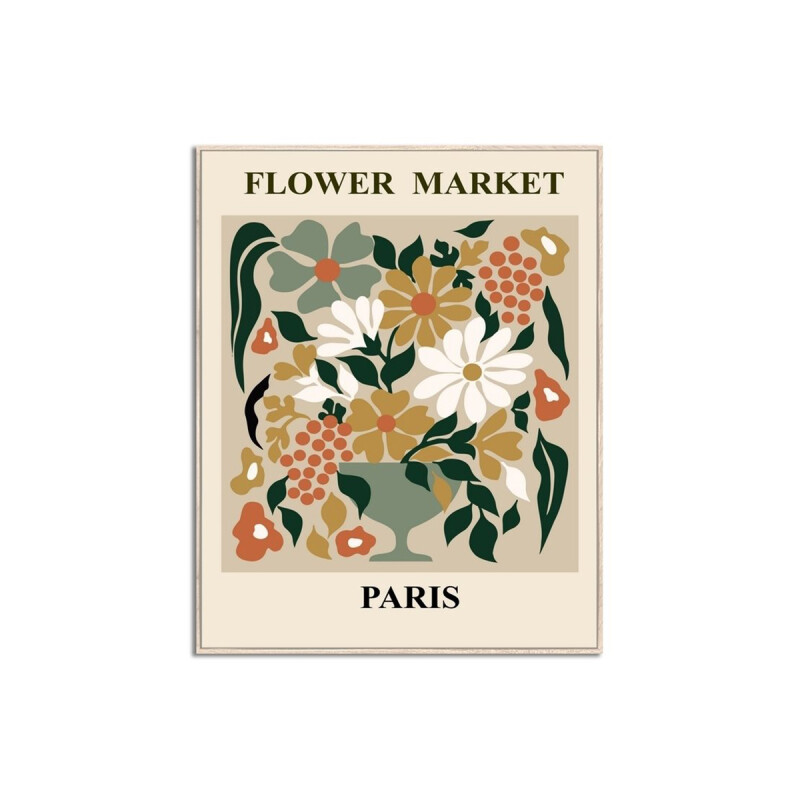 CUADRO 40x50cm MARCO FLOWER MARKET PARIS CUADRO 40x50cm MARCO FLOWER MARKET PARIS