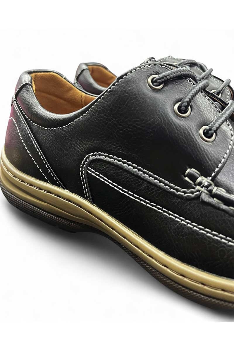 ZAPATO ACORDONADO MODA ITALIANA Negro