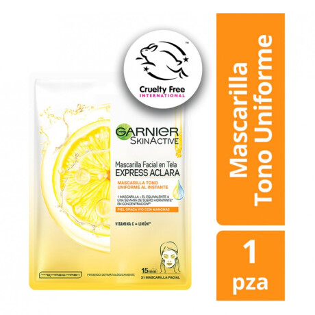 Mascarilla Facial Garnier Express Aclara Tissue Mask Mascarilla Facial Garnier Express Aclara Tissue Mask