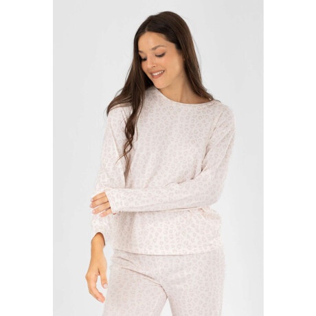 Pijama need leopard pink Beige