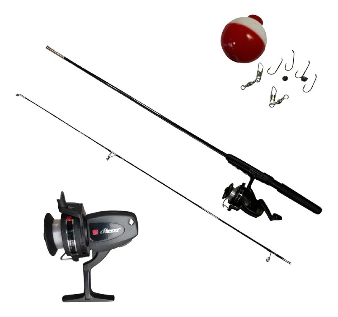 Combo Pesca Niños Caña + Reel + Boya + Tanza + Anzuelos 