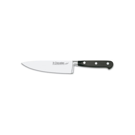 Cuchillo Chef 3 Claveles 15 cm Plateado