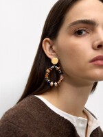 Pendientes Con Piedras multicolor