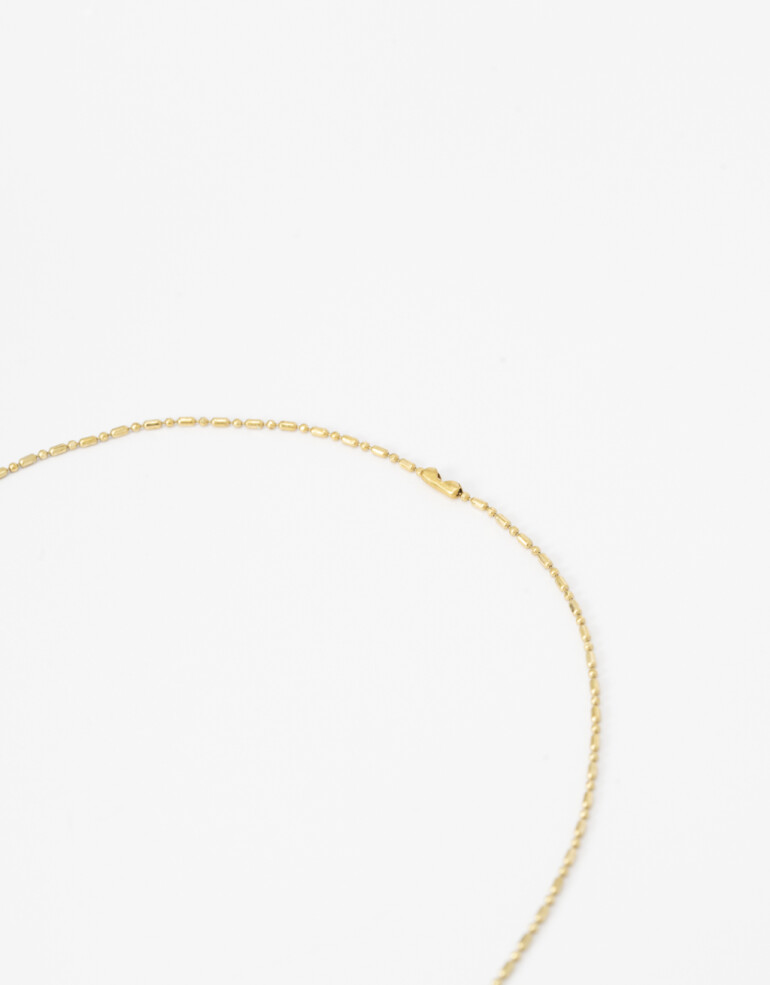 Collares Largos Bronce Collar Largo Dije Ondulado - Dorado Bronce