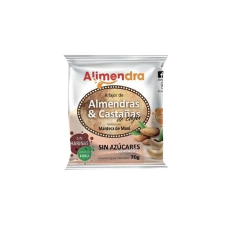 Caja X8 Alfajores Alimendra sin Azúcar Almendras Castañas 001