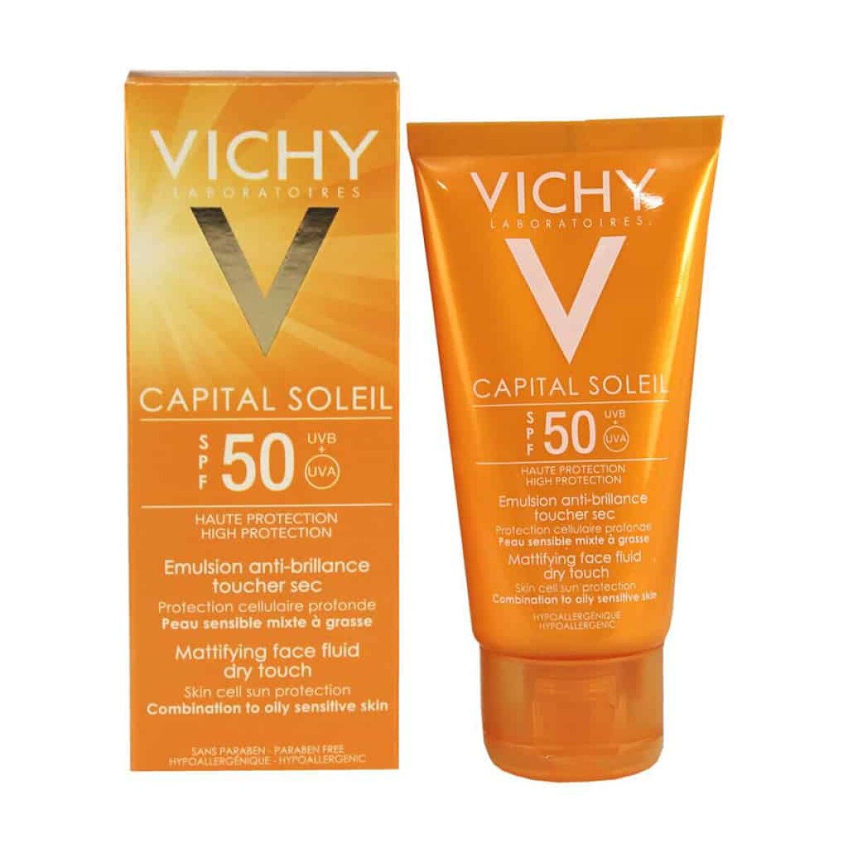 Vichy Idéal Soleil Crema rostro toque seco FPS 50 