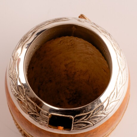 Mate porongo Plata y Oro M25