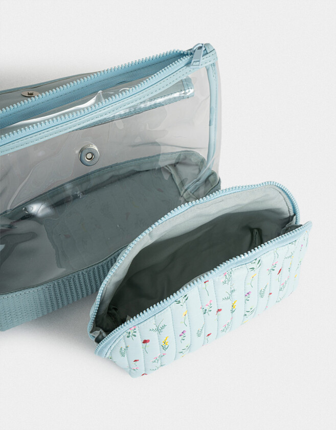 Porta Cosméticos Set De Portacosméticos - Estampado Flores