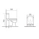 INODORO PARA MOCHILA LINEA BAKER BLANCO CERAMICA BAÑO 000