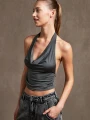 TOP PAINA GRIS OSCURO