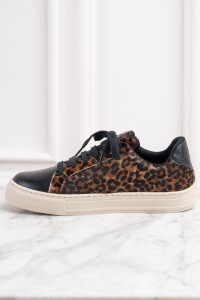 Zapatilla Animal Print Negro