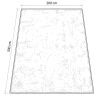 ALFOMBRA REALCE LISO GRIS 200X300CM Unica