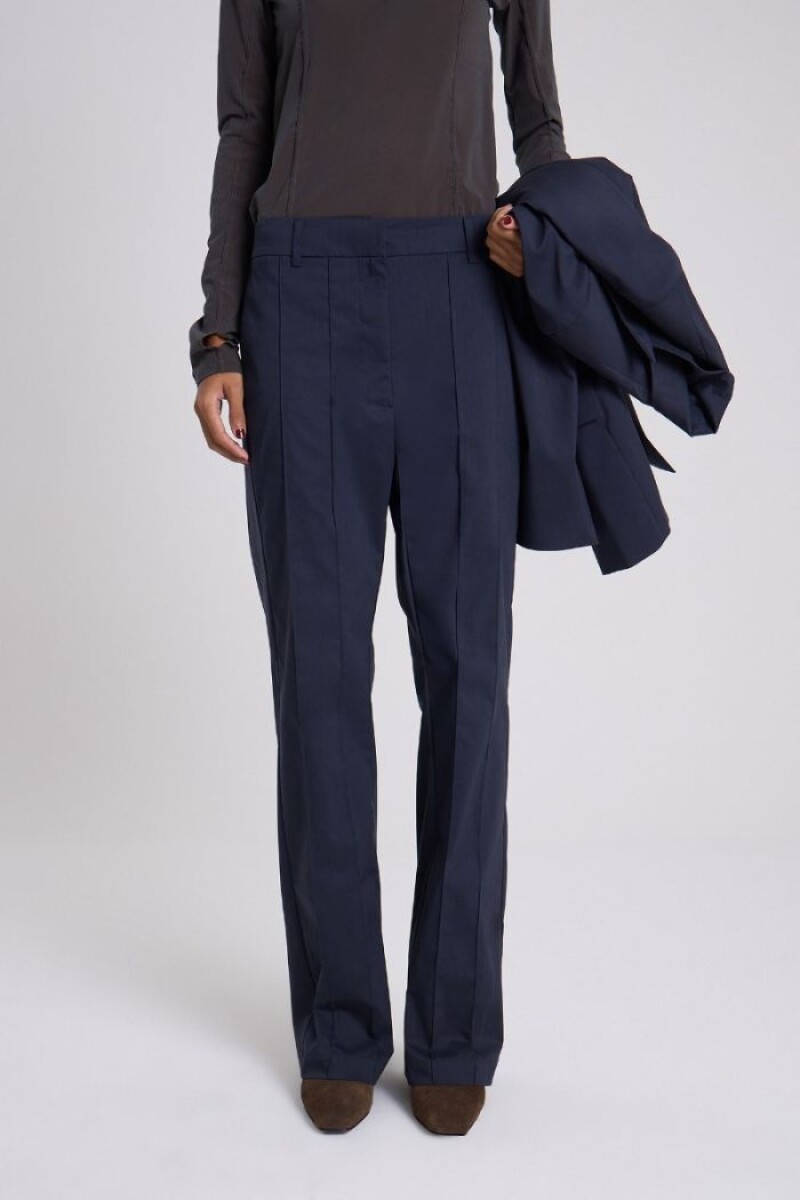 PANTALON SASTRE HERMES Azul Marino