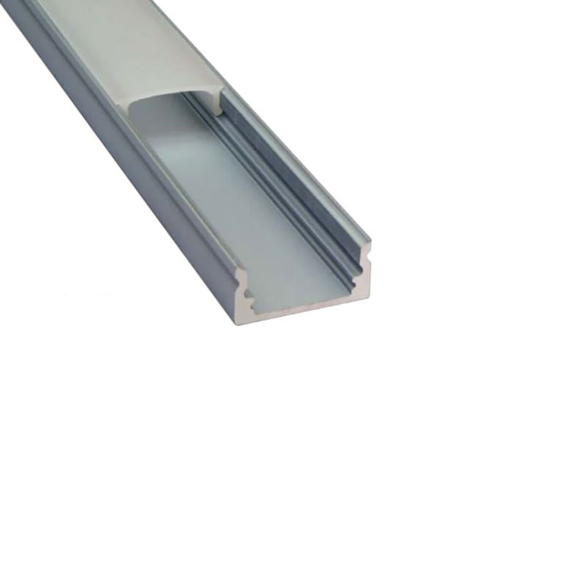 Regleta aluminio para cinta LED 1mt 15x6mm aplicar - ZU0670 
