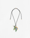 Collares Largos Color Collar Largo Ajustable Tucán - Dorado