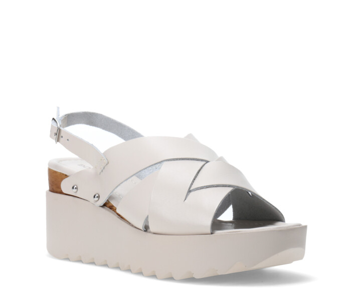 Sandalias de Mujer Bottero c/hebilla Blanco Hueso